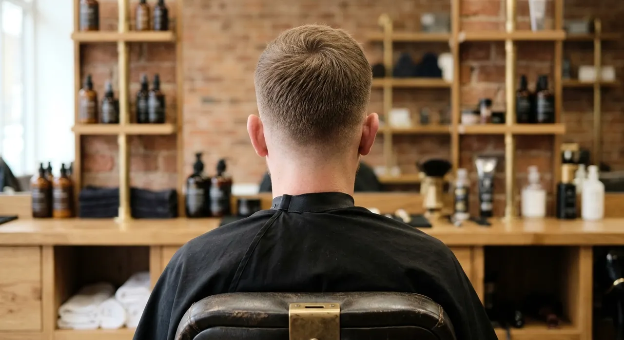 Taper Fade haircut, rear view - a taper fade gradually shortening down to a clean, natural tapered nape. Inspiration at BARBER O1NE.